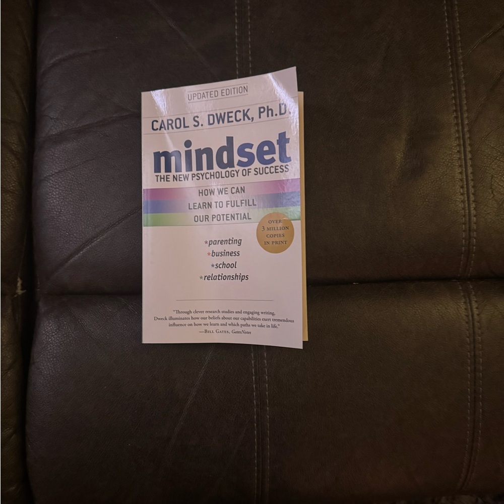 Mindset by Carol S. Dweck - White Cover with Blue Title
